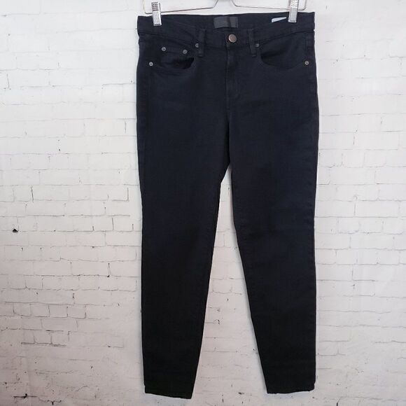 Vince Skinny Jeans 26 Black Stretch Mid Rise Ankle - Picture 1 of 8